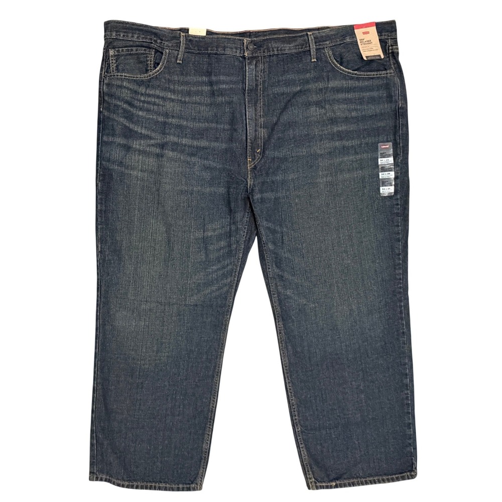Levi's 559 Relaxed Straight Jeans Mens 54 x 29 Blue Big & Tall Denim **NEW**